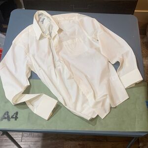 Classic White Dress Shirt for Men